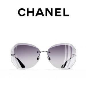 CHANEL Hexigon Rimless Sunglasses - NIB